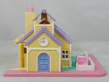 Vintagd POLLY POCKET Pollyville Light Up School House Bluebird 1993 No Figures 
