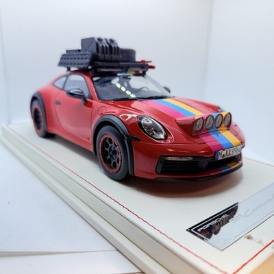 1/18 VIP Models Porsche 911 Carrera GTS Red Off Road Defected