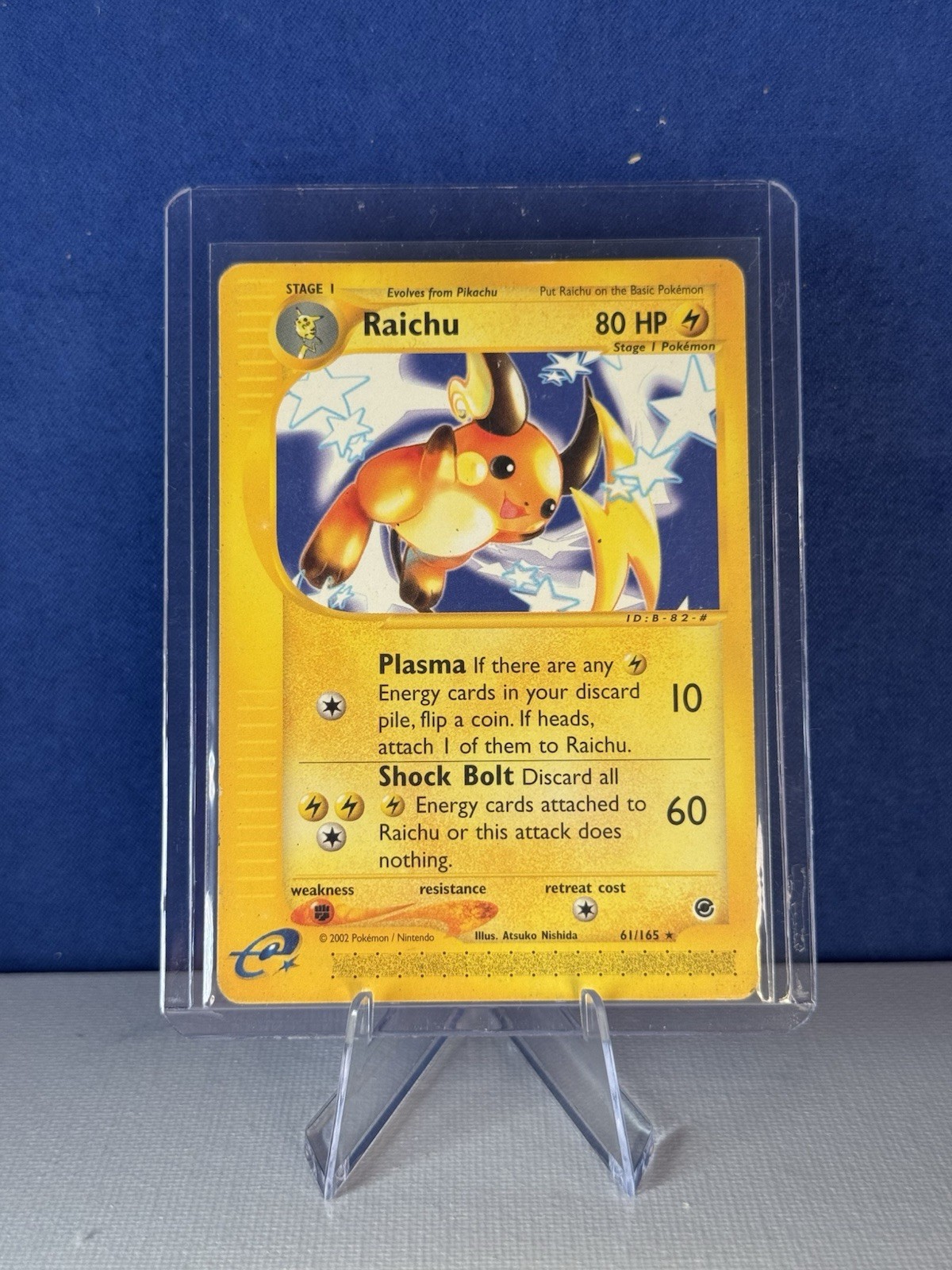 Pokémon TCG Raichu Expedition Base Set 61/165 Rare Non Holo LP