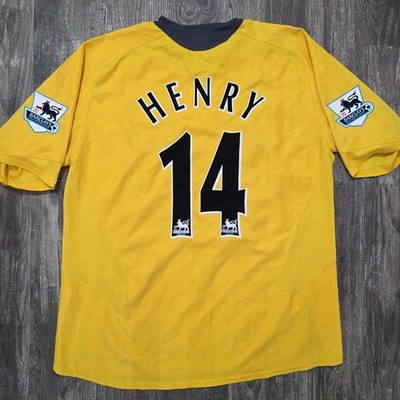 2007 Nike Arsenal Away Soccer Jersey Thierry Henry Men XXL EPL