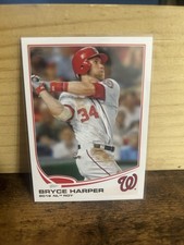 Topps Bryce Harper Washington Nationals Rookie of the Year 2013 #369 Card. rookie card picture