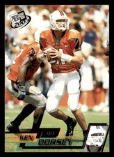 Ken Dorsey 2003 Press Pass Rookie Gold Card #G3 Miami (Dinged Corner Tip). rookie card picture