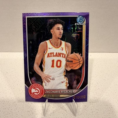 Zaccharie Risacher 2025-26 Bowman Chrome #BCV-84 Purple Mojo Refractor #/250