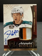 2010-11 Upper Deck The Cup Tommy Wingels Rookie Auto Patch 35/57