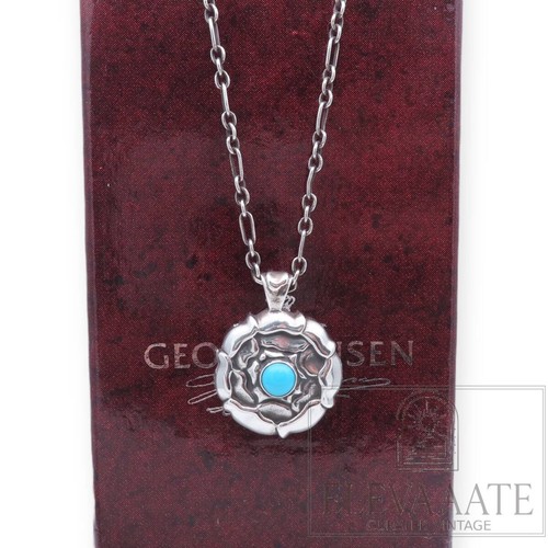 GEORG JENSEN GEORG JENSEN Turquoise Silver Necklace Bir