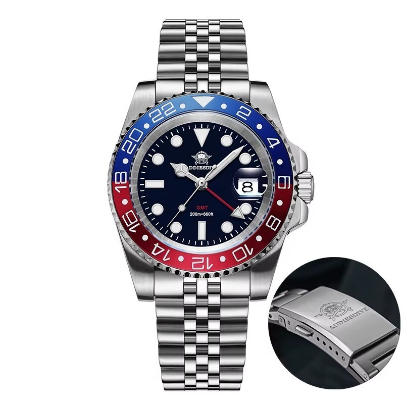 Наручные часы 40MM ADDIESDIVE Mens GMT