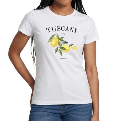 Tuscany Italy Florence Toskana Italien Zitrone Frauen T-Shirt