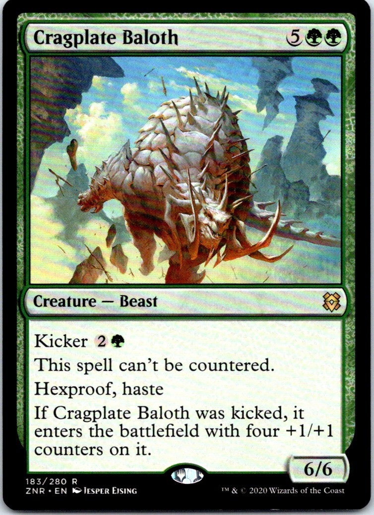 Cragplate Baloth R Zendikar Rising 183 NM