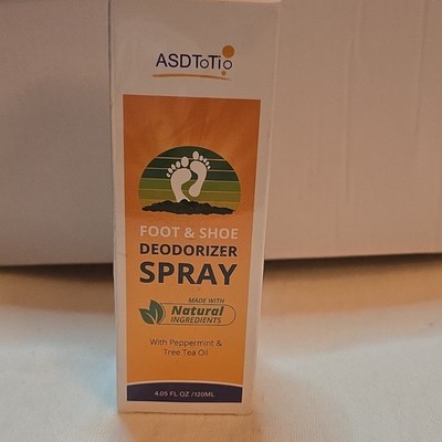 ASDToTiO Foot & Shoe Deodorizer Spray Peppermint & Tea Tree Oil 4.05 fl oz
