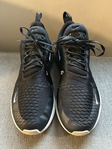 Nike Air Max 270 Schuhe Herren Größe 12 Schwarz Weiß AH8050-002 Laufen Turnschuhe - Bild 2 von 9