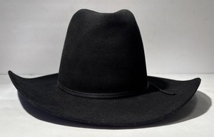 Vintage Stetson "Big Basin" 4X Beaver Western Hat Black Size 7 Style WF2802