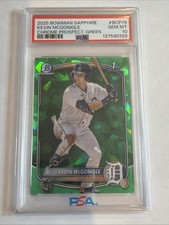 2025 1st Bowman Chrome Sapphire Green Refractor Kevin McGonigle 05/99 RC PSA 10