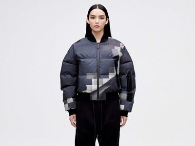 Bomber Down Jacket - Dark Pixel