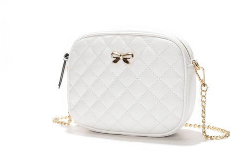 Small White Crossbody Purse for Teens Girls and Women - Ladies Cute Quilted L... - Picture 8 of 8