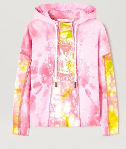 Felpa con cappuccio grafica in cotone tinta unita Palm Angels taglia XL.