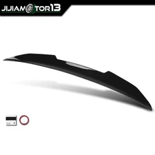 Rear Trunk Spoiler Wing Gloss Black Fits 21-26 BMW 4 Series G22 G82 M4 PSM Style