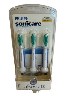 Philips SONICARE Toothbrush Pro Results R700 R900 RS900 STANDARD Brush Heads NEW