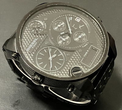 Diesel DZ7214 Zone Analog-Digital Chronograph Men's SBA Blackout Watch