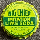 Vintage Big Chief Imitation Lime Soda Cork Soda Bottle Cap