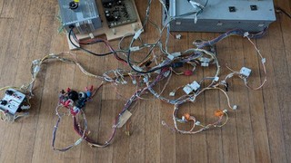 SEGA Gunblade NY uncut  Wiring   Harness amps power supply transformer 