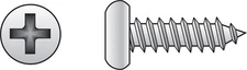 Hillman 80036 Zinc-Plated Steel Phillips Pan Head Sheet Metal Screw #8 x 1/2 in.