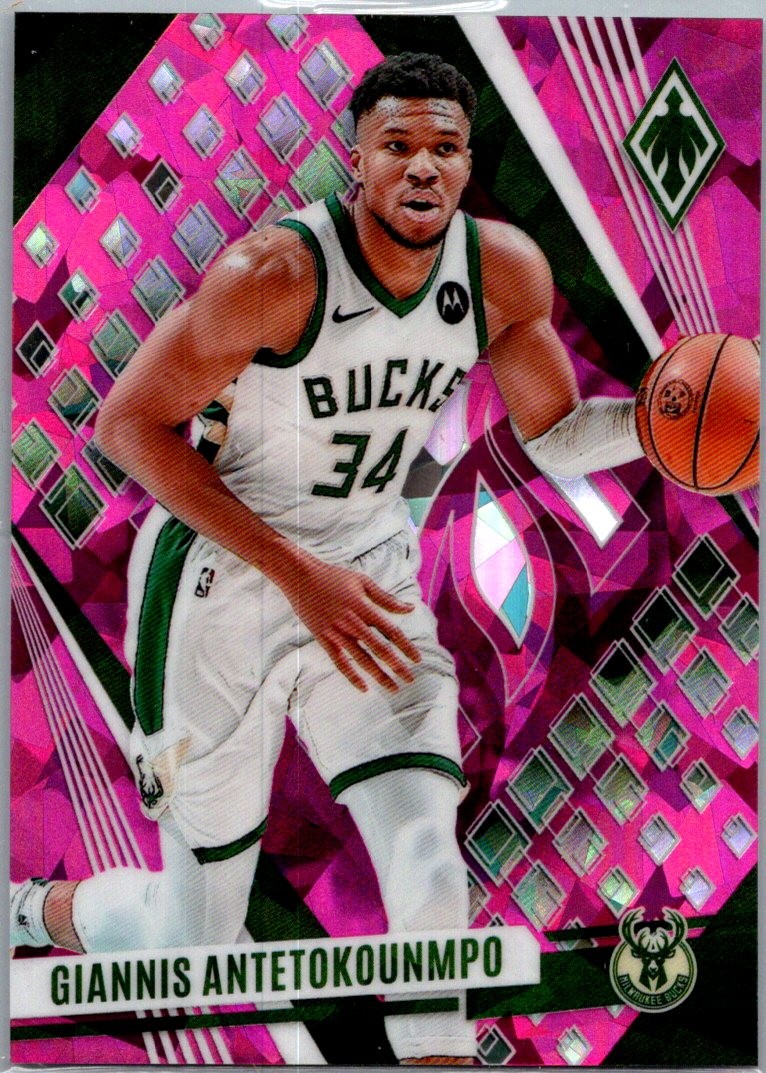 2023-24 Panini Phoenix #176 Giannis Antetokounmpo Phoenix Pink Ice #/25