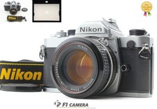 Read Exc 5 Nikon FM Silver Ai 50mm f/1.4 Lens 35mm SLR Film Camera From JAPAN
