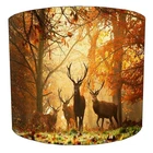 Handmade Deer Stag Hunting Ceiling Lampshade Table Lamp shade Pendant Lampshades