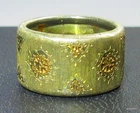 Vintage Italian 925 Silver Etruscan Revival Cigar Band Ring Florentine Size 6½