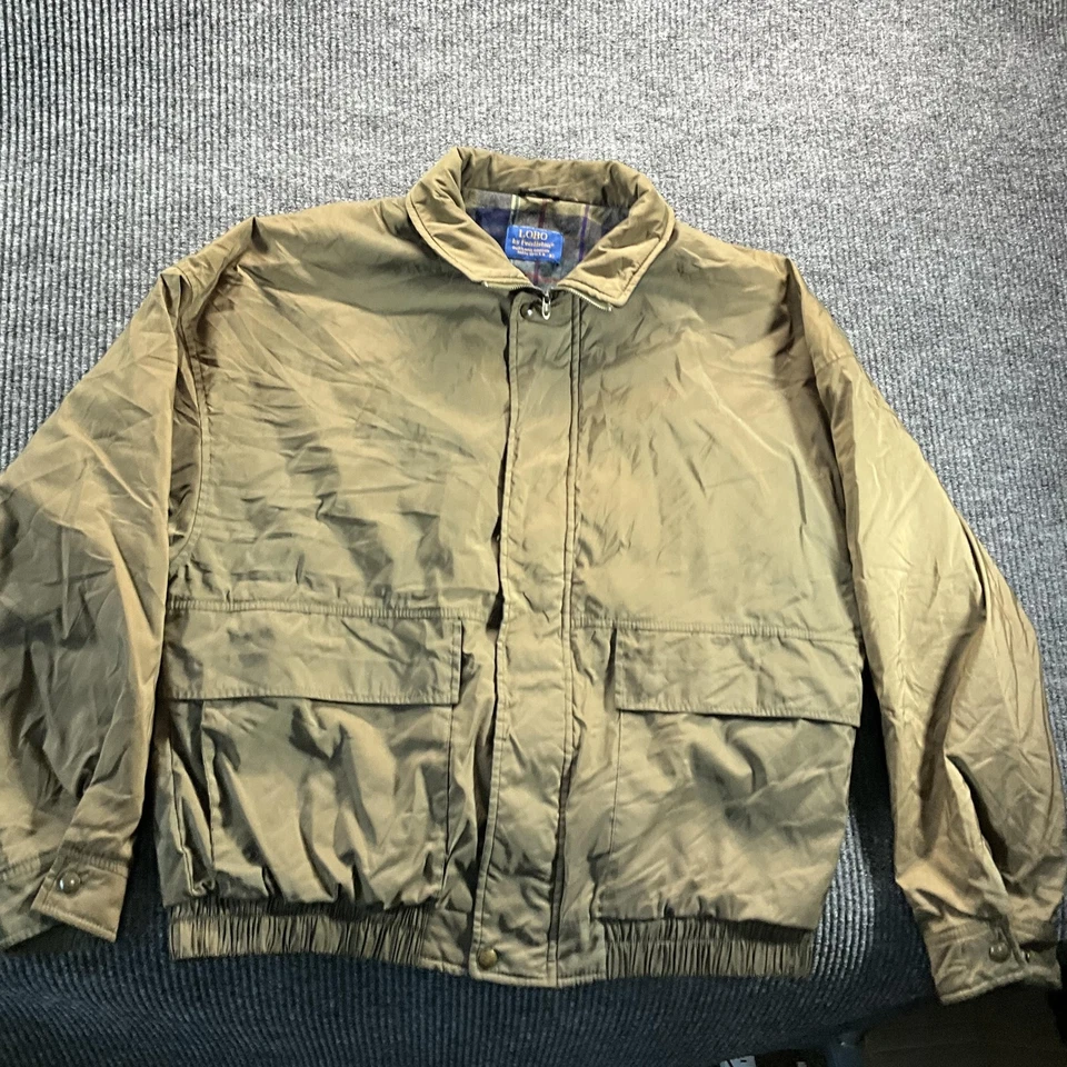 Chaqueta De Colección Lobo by Pendleton Para Hombres XL Marrón Aislante Forrada a Cuadros EE. UU. 90s Foto 2 de 4