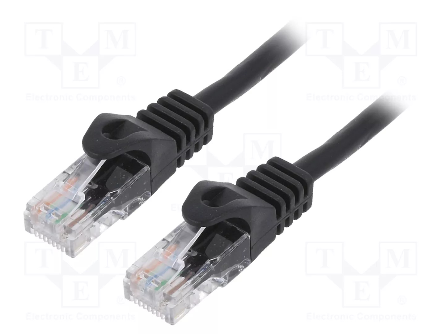 Oem Nero Cavo Di Rete Rj45 Cat6 0,5 M - Immagine 2