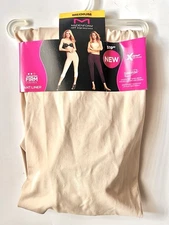 NWT Maidenform M nude hi-waist high pants long legging liner Shapewear