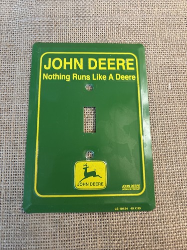 John Deere Metal Light Switch Plate Cover