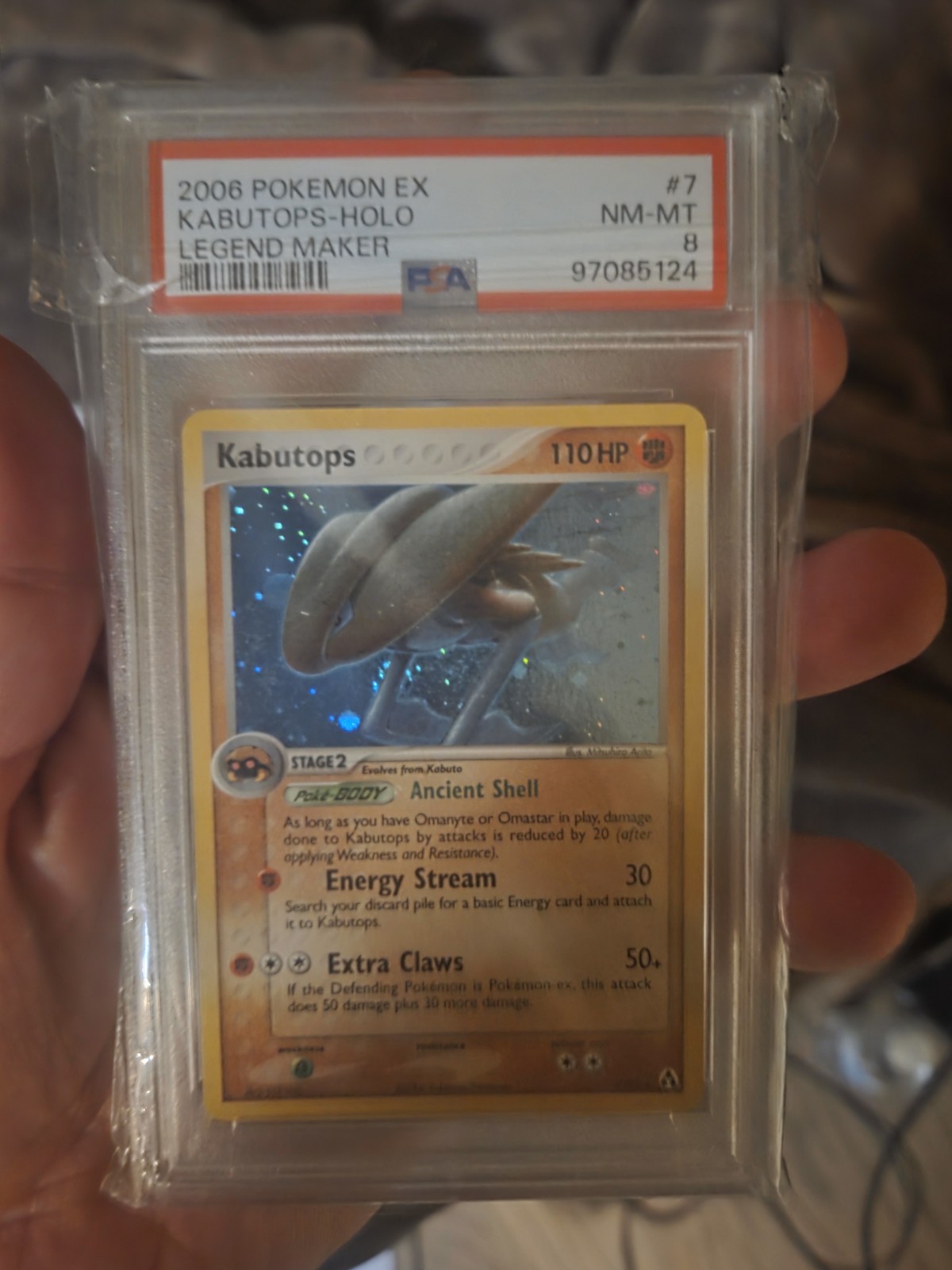 Kabutops 7/92 Legend Maker Holo PSA 8