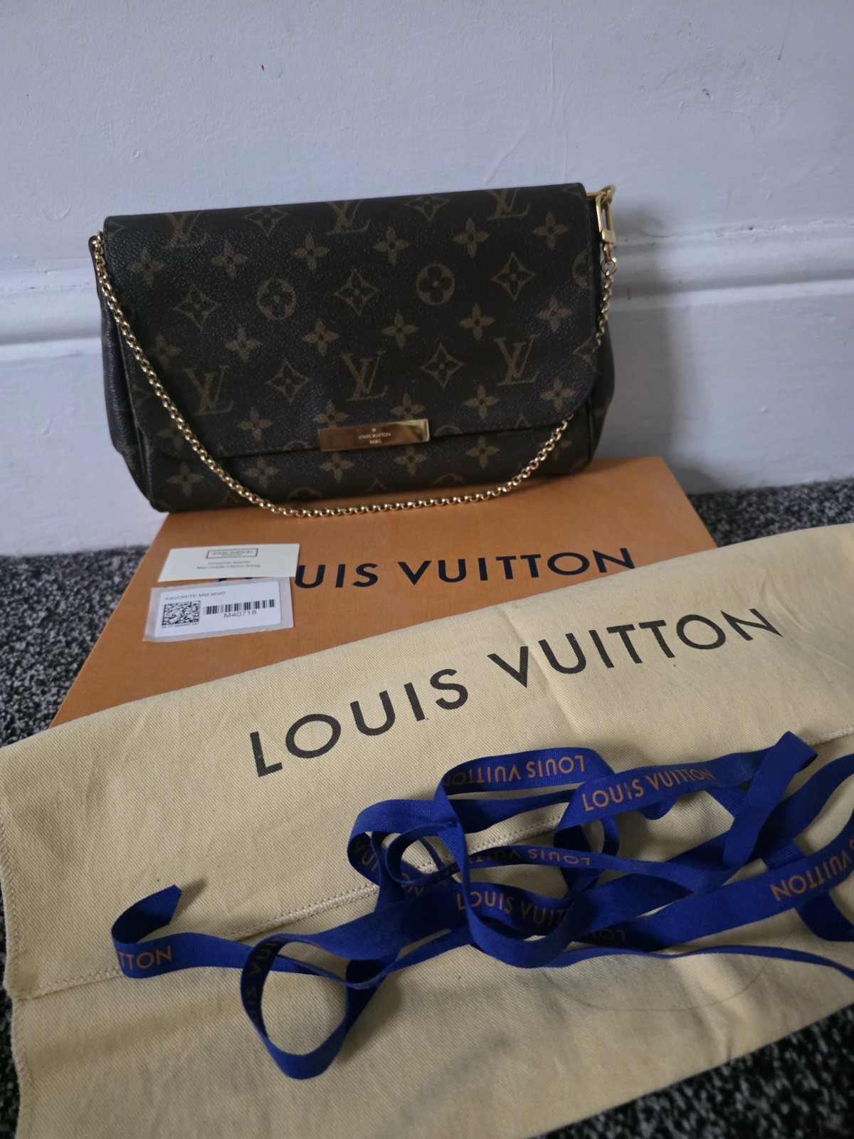 Louis Vuitton Favorite MM Monogram Discontinued - Full Set & Extras - AUTHENTIC