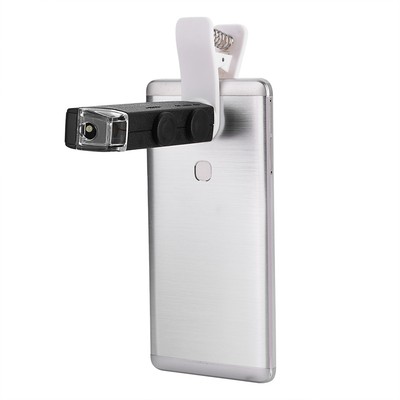 60X-100X Optical Zoom LED Microscope Lens With Clip For Mobile Phones CB