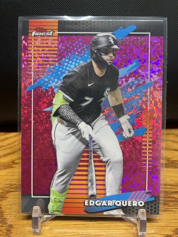2026 Topps Finest Edgar Quero Uncommon Pink Mini Diamond /250 #117 White Sox