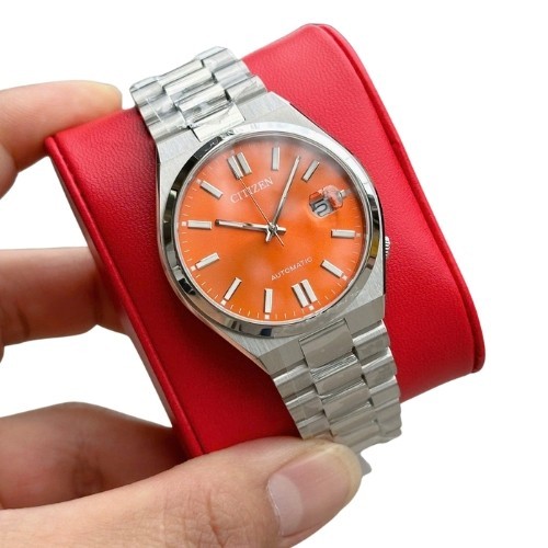 Citizen Tsuyosa Sapphire Crystal Automatic Orange Dial Men's Watch