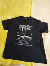 Aerosmith 50th Anniversary 1970-2020 Black T-Shirt Men's Size 2XL NEW