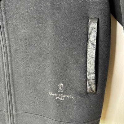 Vintage Roberta Di Camerino Italy Women's L/XL Jacket Black Wool