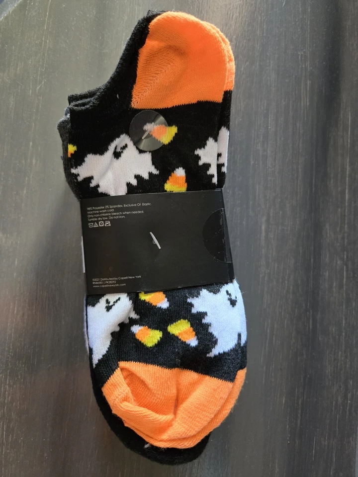 Pack de 10 calcetines Capelli New York para mujer No Show Halloween talla única Foto 2 de 4