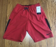 Nike Swim Trunks 9  Inseam Contend Red NESSA482-614 Men  s Size Small