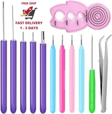 Kit de 12 herramientas ranuradas para filigrana de papel, diferentes tamaños