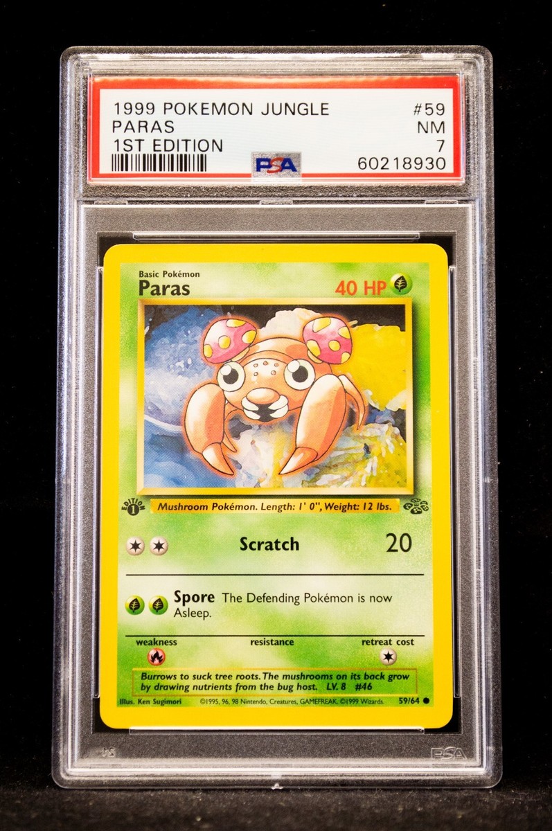 1999 Pokémon Jungle Paras #59 PSA 7 1st Edition | eBay
