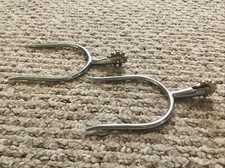 Set of 2 Spurs 2.25" Wide, 3.25" Heel Length, 5" Overall Length