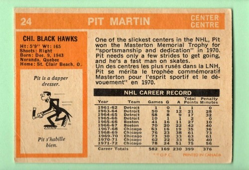 1972-73 OPC Hockey Cards U-Pick Choose Singles O-Pee-Chee - Picture 48 of 236