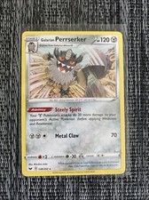 Pokemon : SWSH SWORD & SHIELD GALARIAN PERRSERKER 128/202 RARE NON HOLO