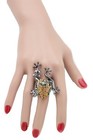 Dressy Look Jewelry Accessory Frog Animal Women Black Metal Fashion Ring Fancy