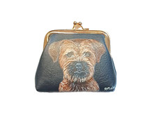 Border Terrier Dog  Coin Purse Hand Painted