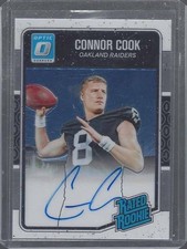 CONNOR COOK 2016 DONRUSS OPTIC ON CARD RAIDERS ROOKIE AUTO RC #D 108/150